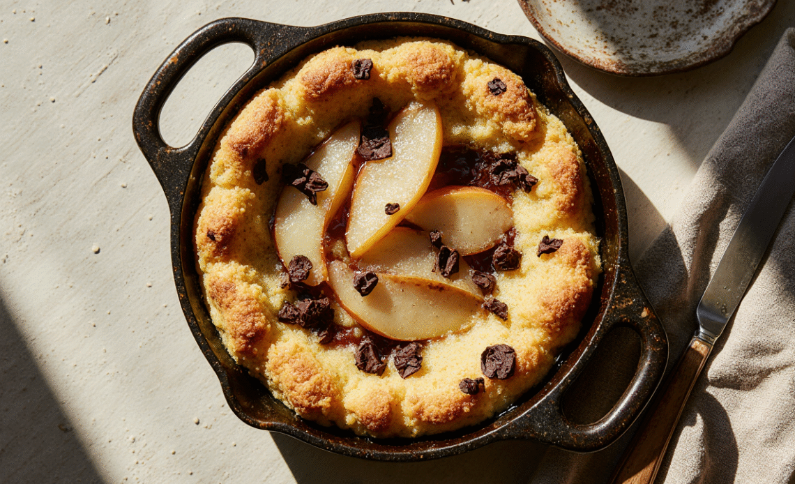 Clafoutis Moelleux Poires et Chocolat : Un Dessert Réconfortant 1 Clafoutis Moelleux Poires et Chocolat : Un Dessert Réconfortant