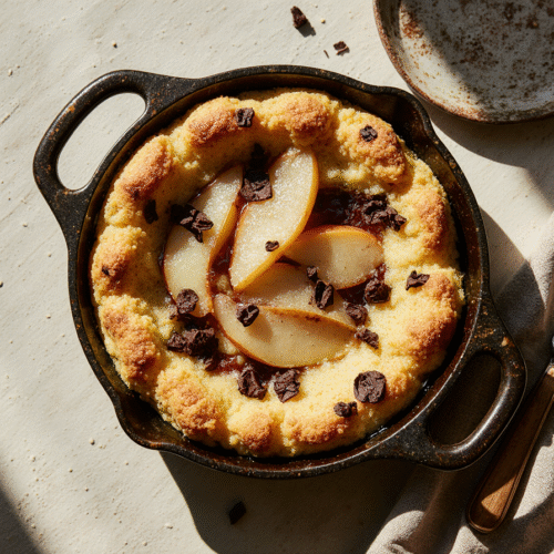 Clafoutis Moelleux Poires et Chocolat : Un Dessert Réconfortant 2 Clafoutis Moelleux Poires et Chocolat : Un Dessert Réconfortant