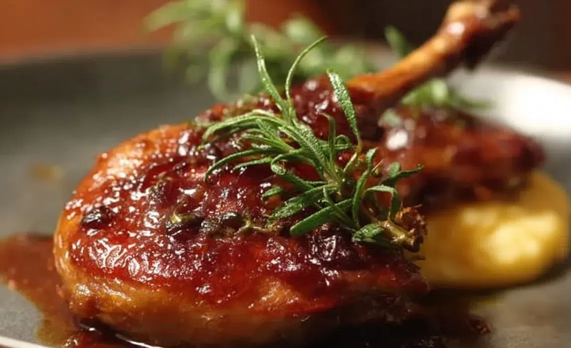 Recette de cuisse de canard confite maison, plat savoureux et réconfortant
