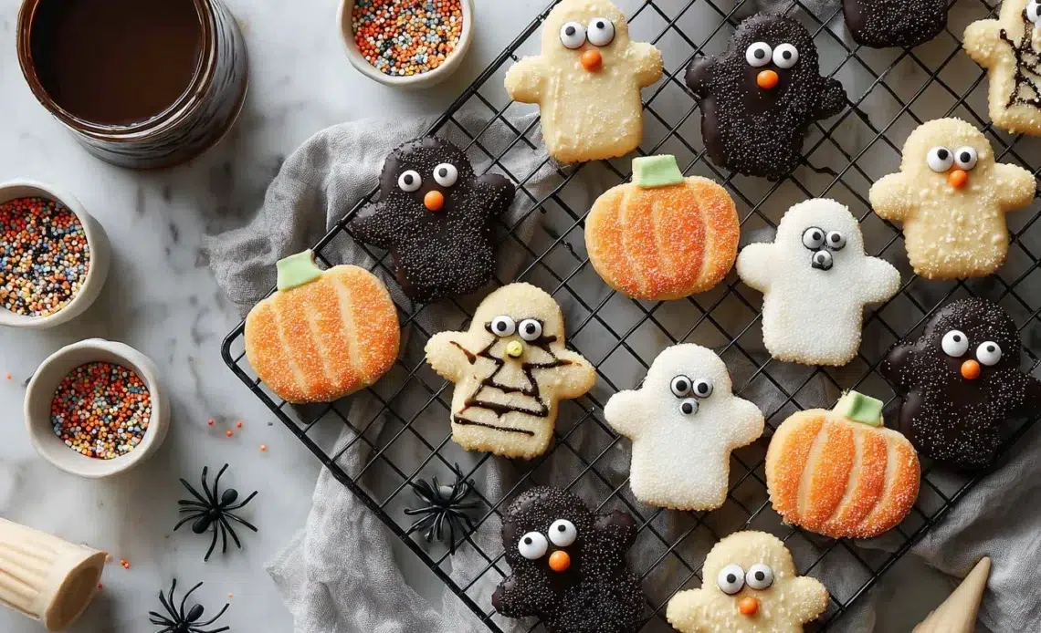 Biscuits d’Halloween: faciles, effrayants et personnalisables. 1 Biscuits d'Halloween décorés et personnalisables pour une fête spooky.