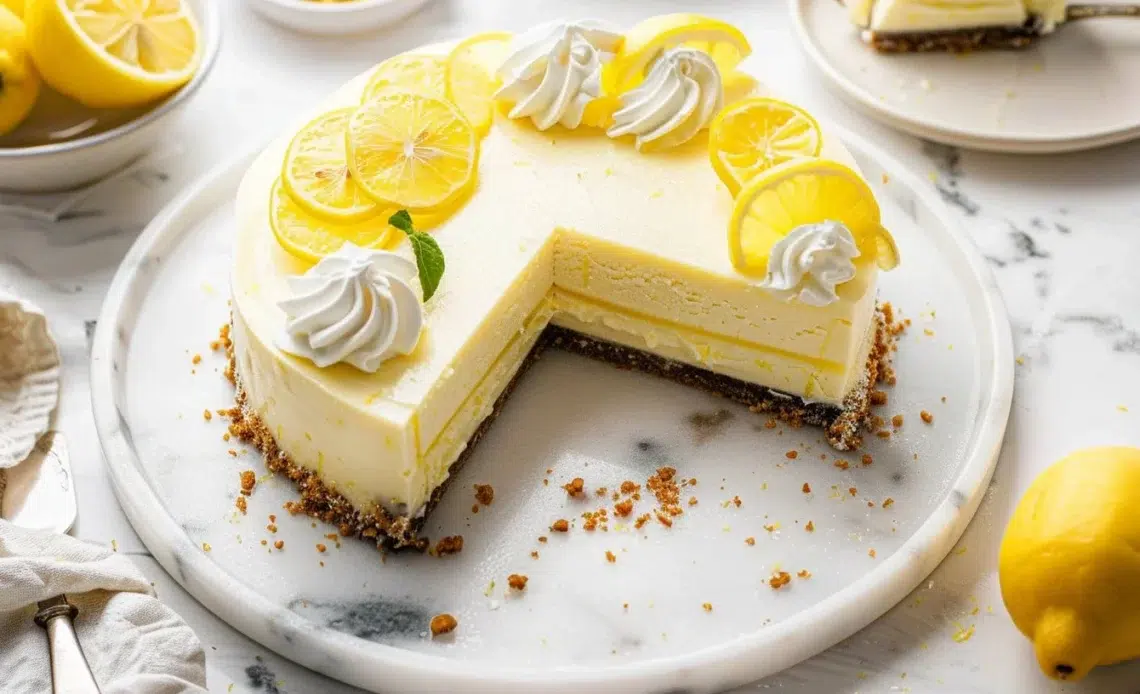 Cheesecake au Citron sans Cuisson 1 Cheesecake au citron sans cuisson, dessert frais et gourmand