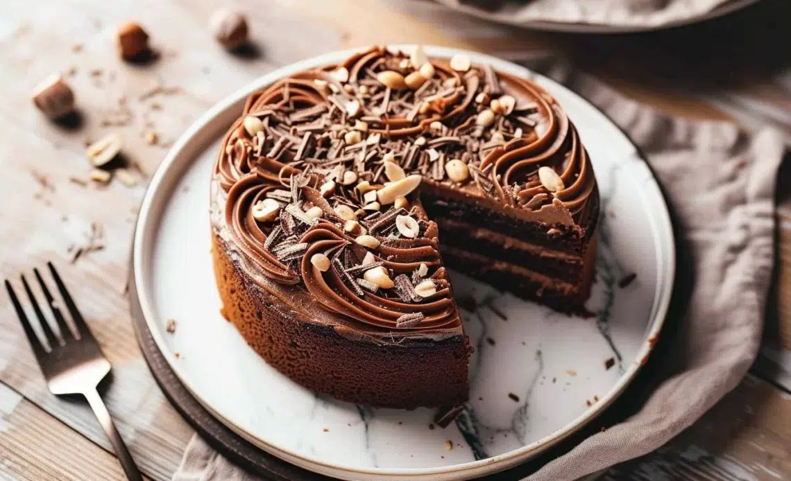Gâteau Noisette Chocolat 1 Gâteau Noisette Chocolat riche en saveurs et textures irrésistibles