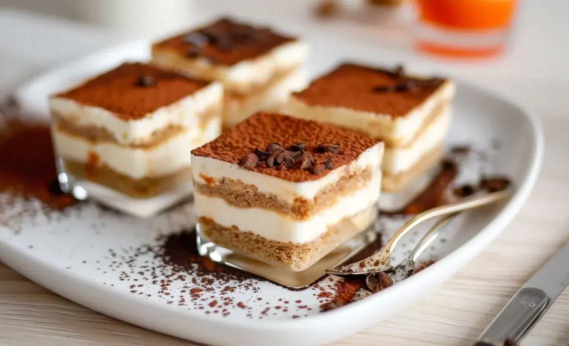 Tiramisu Kinder, un dessert crémeux inspiré du tiramisu traditionnel.