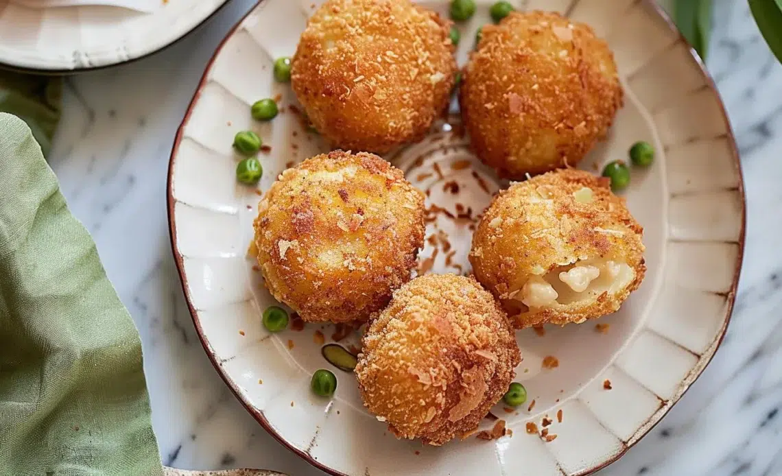 Arancini croustillants préparés dans un Airfryer