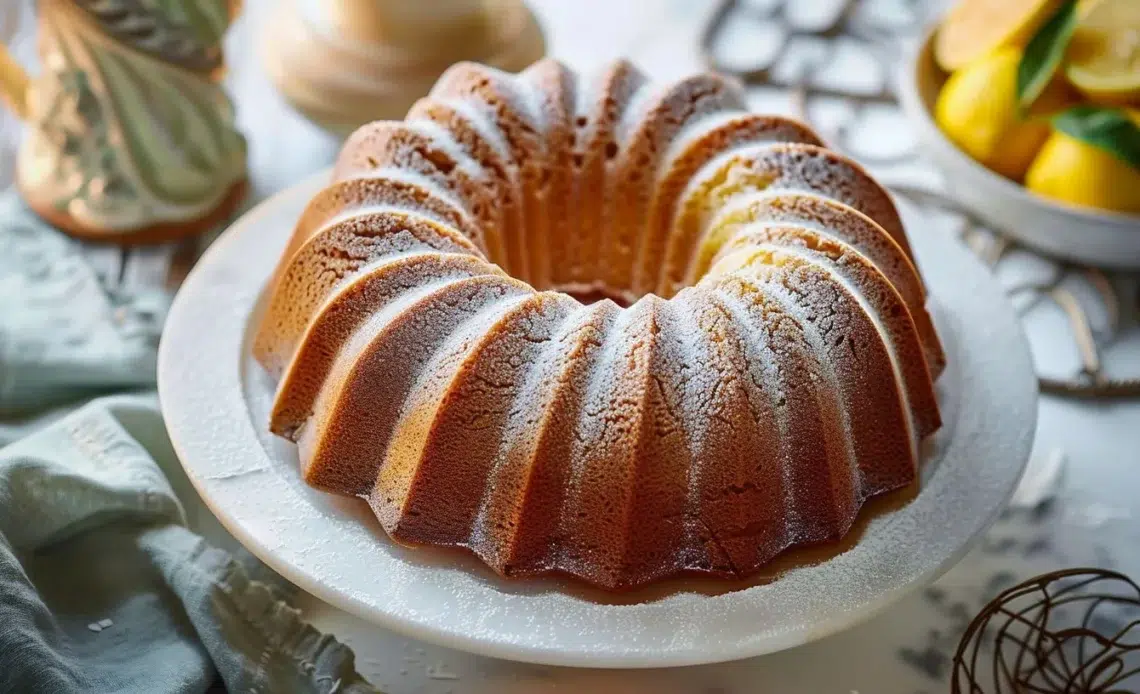 Bundt Cake with Bergamot and Vanilla 1 Bundt Cake au bergamot et à la vanille, dessert moelleux et savoureux.