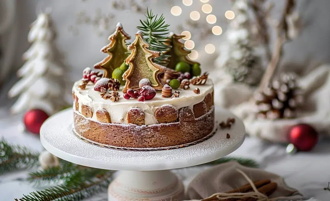 Gâteau de Noël au Bergamot, une délicieuse création festive à déguster.