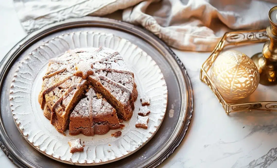 Gâteau Maison en Pain d'Épices décoré et prêt à être dégusté