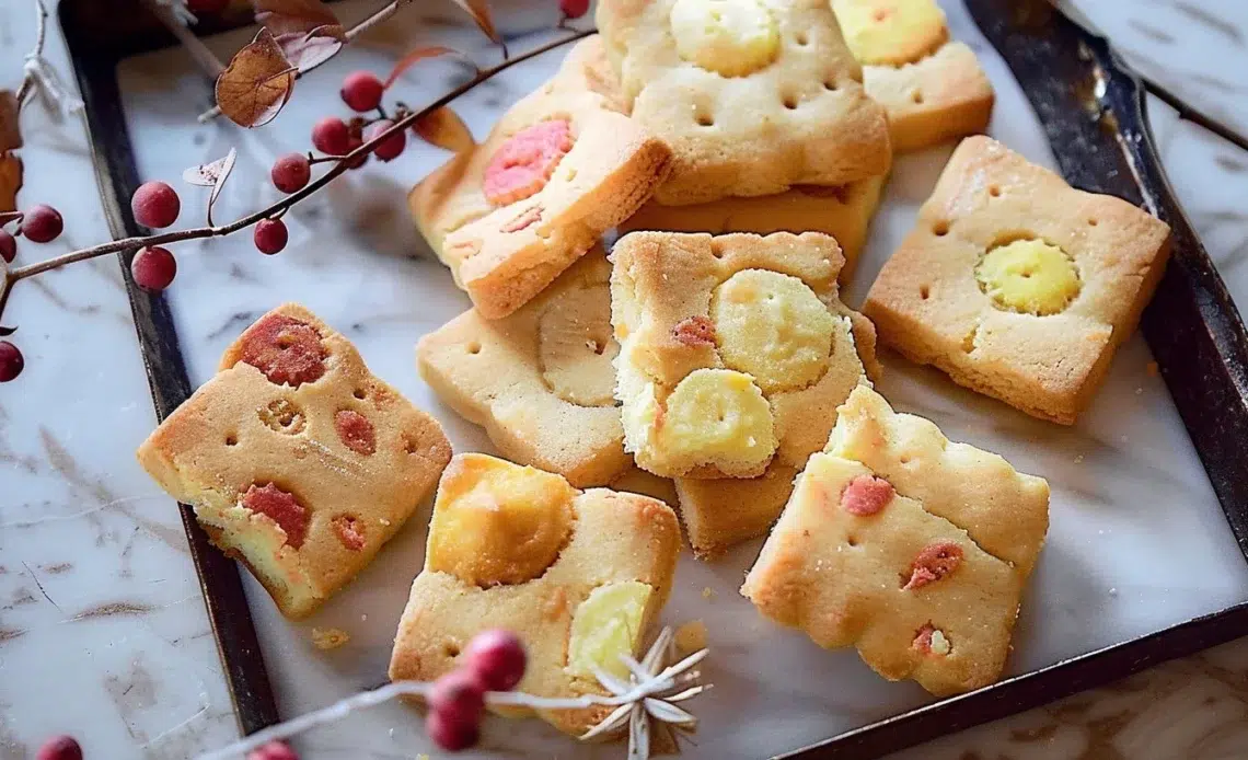 Shortbread noisette spécial automne 1 Shortbread d'automne avec des ingrédients savoureux et une texture fondante.