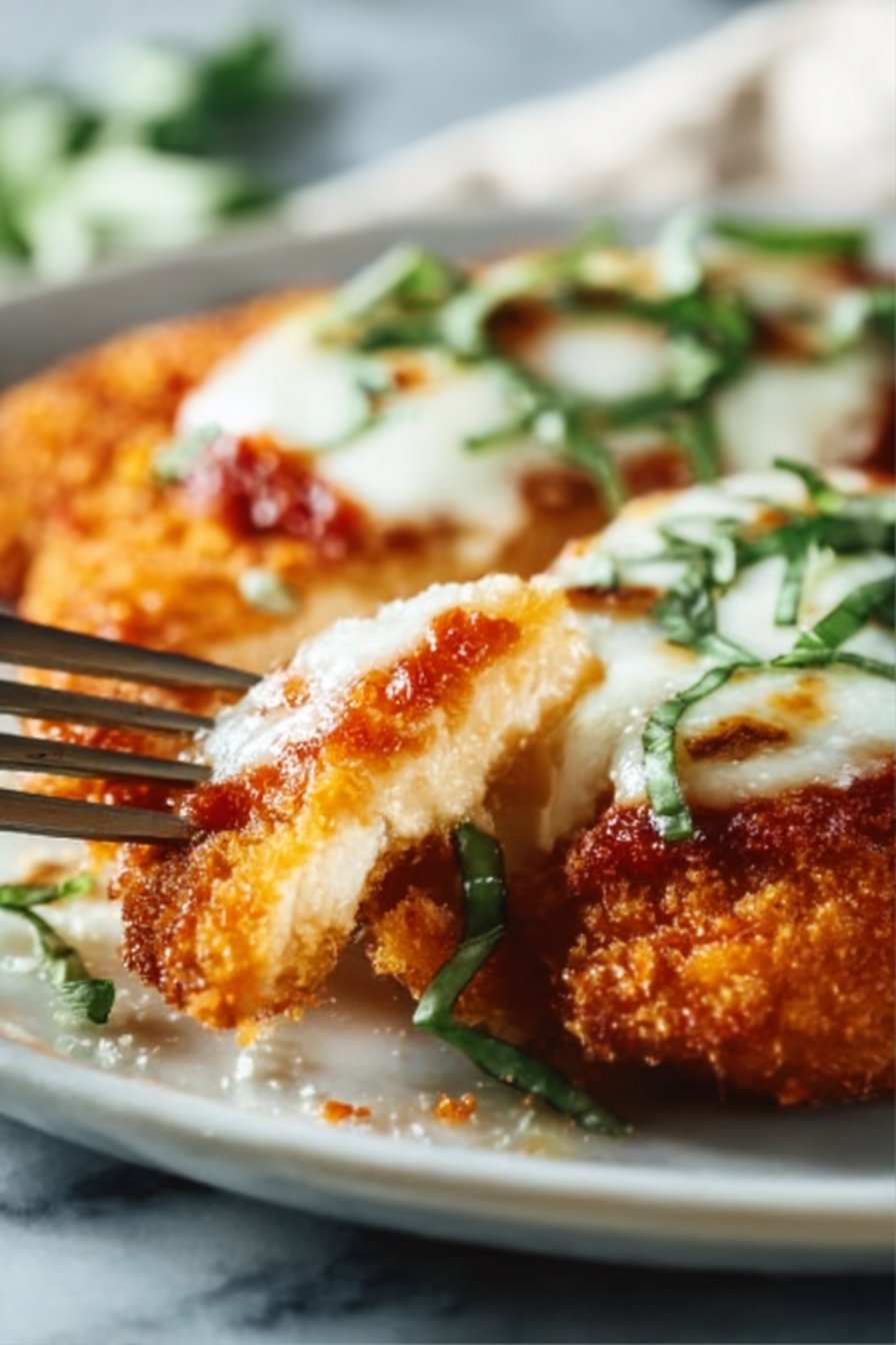 Escalopes de Poulet Panées à la Parmigiana