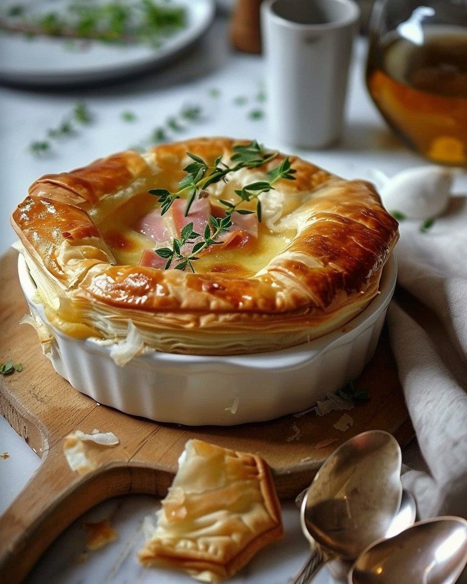 Camembert en Croûte au Jambon 2 Camembert en Croûte au Jambon