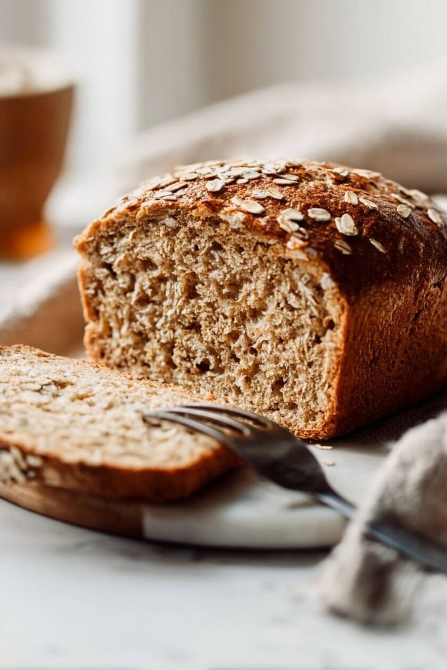 Pain maison aux flocons d’avoine et au miel