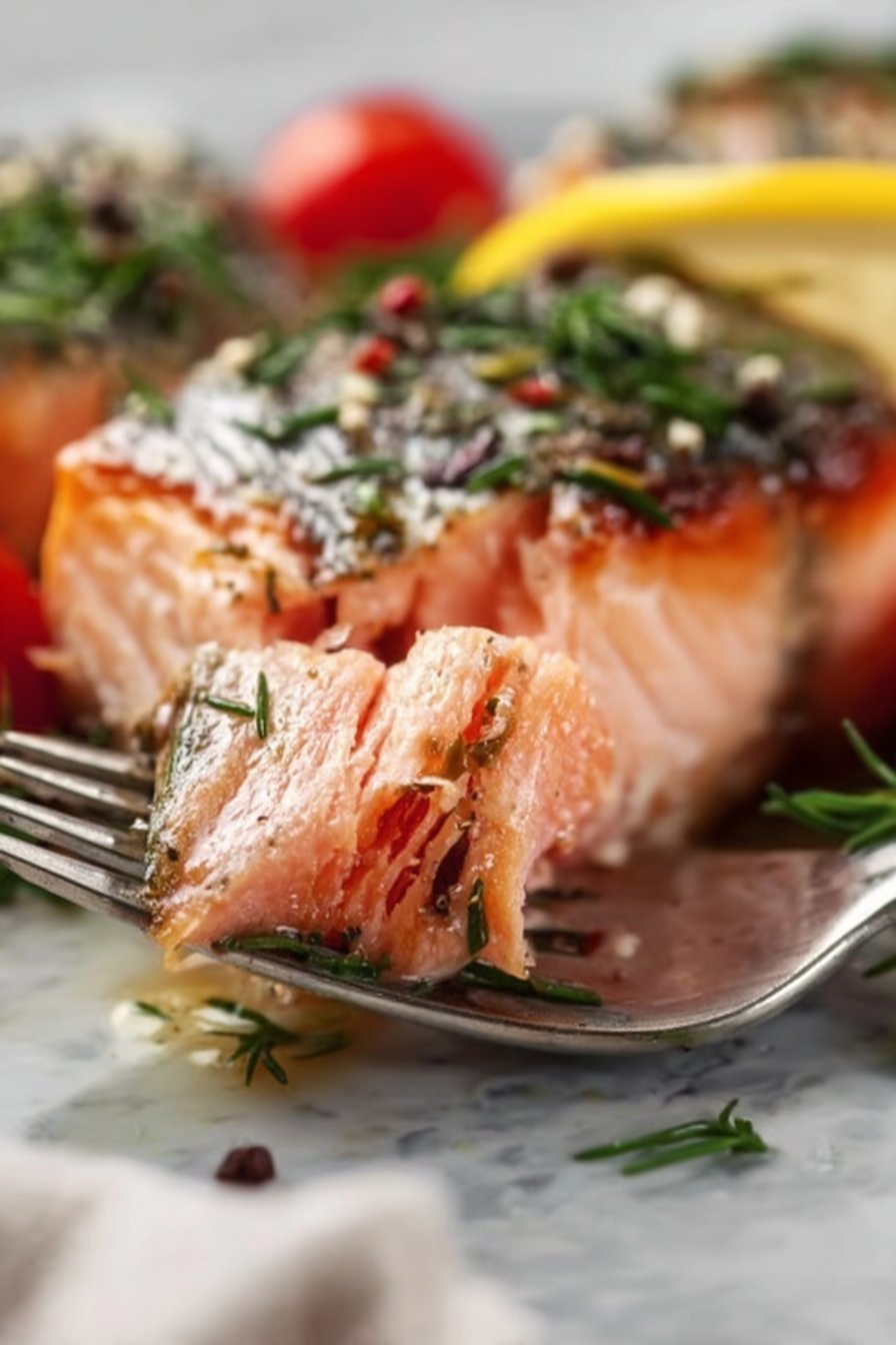 Saumon au four à la méditerranéenne