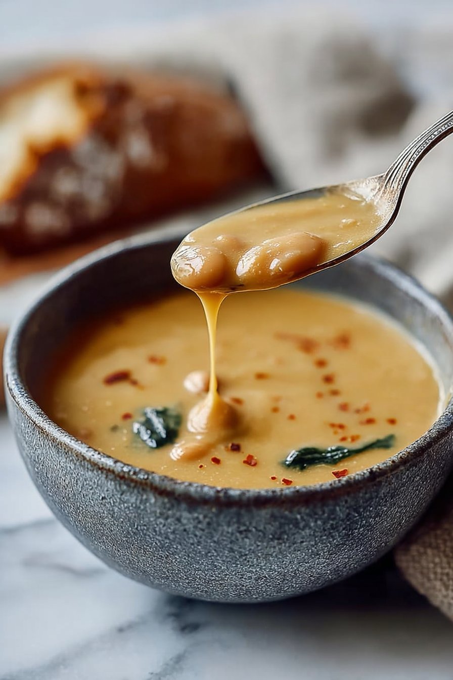 Soupe crémeuse aux haricots