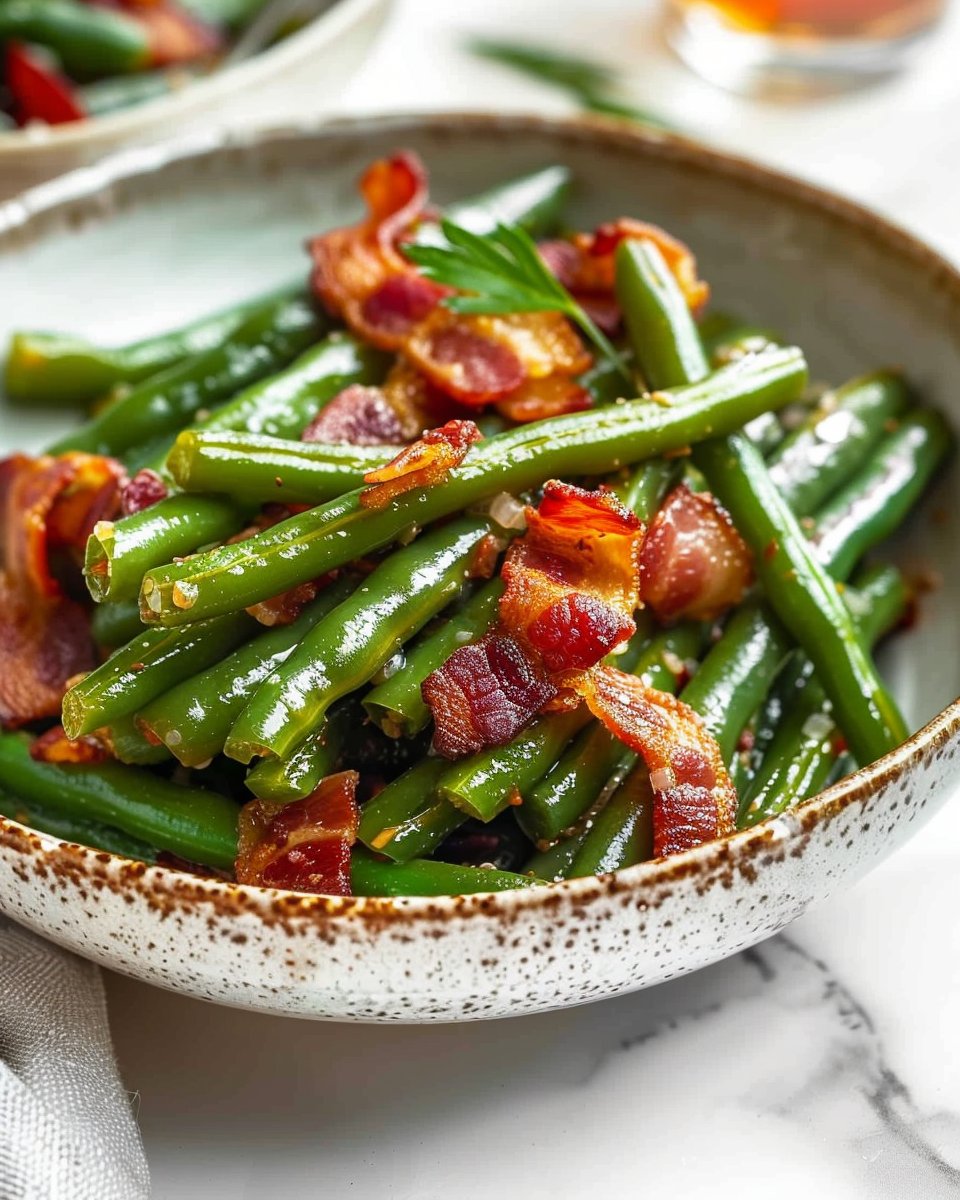 Fagots de haricots verts au bacon