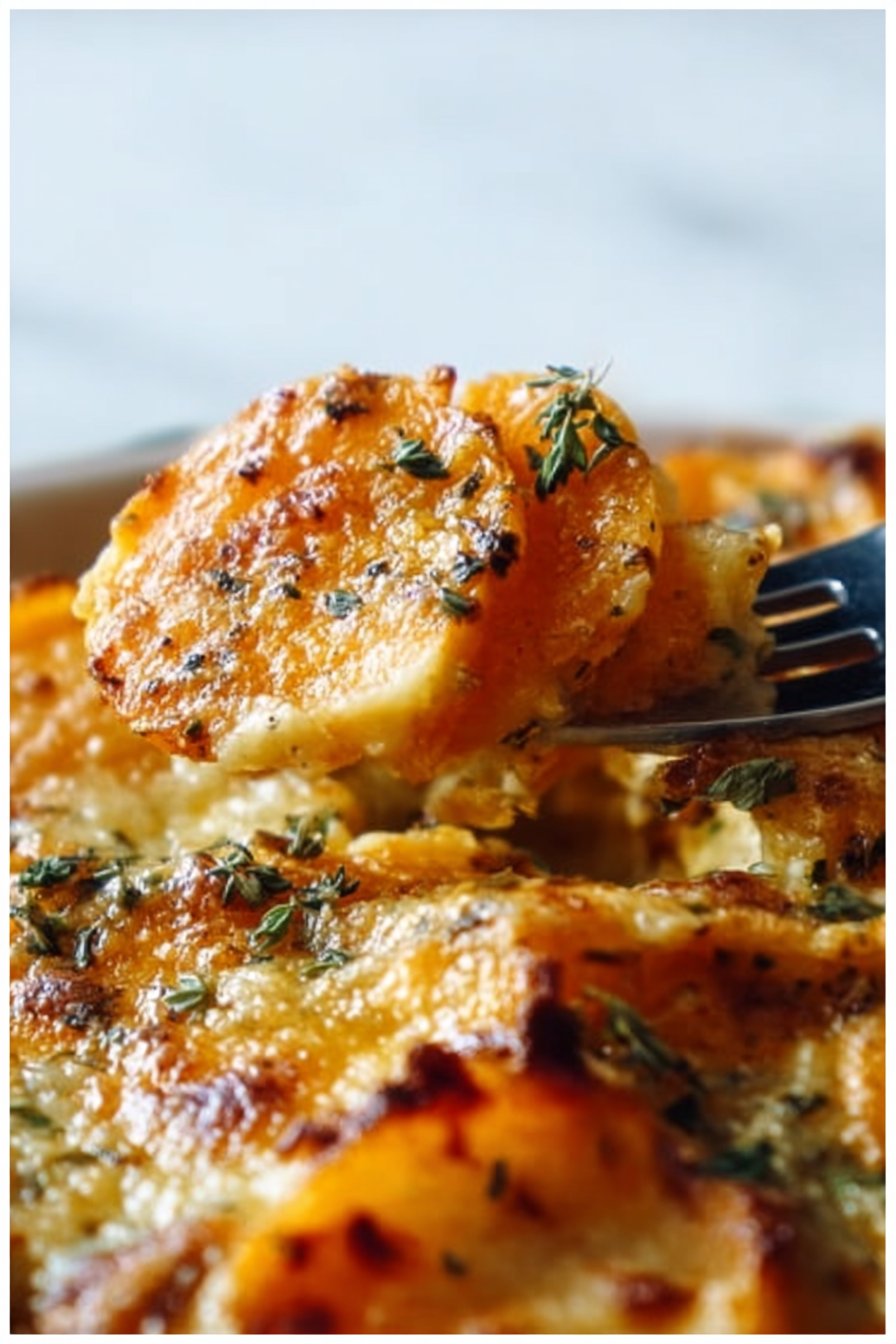 Patates Douces Gratinées