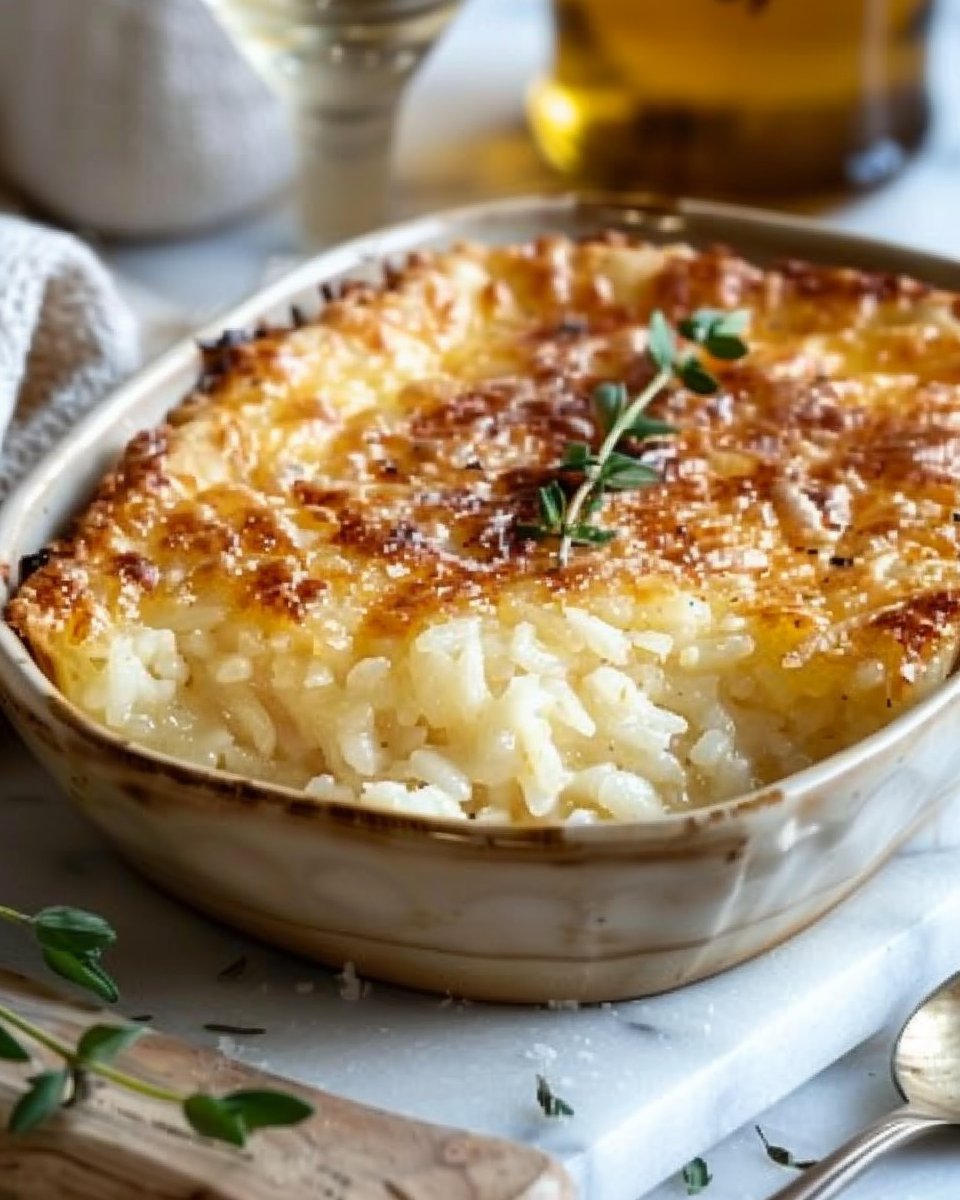 Tarte au riz et parmesan