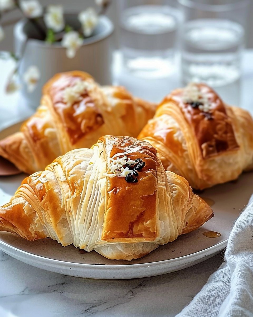Croissants feuilletés au saumon pour l'apéro : Un délice facile