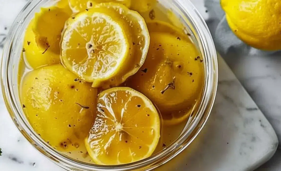 Citrons confits préparés au micro-ondes, un délice rapide et savoureux