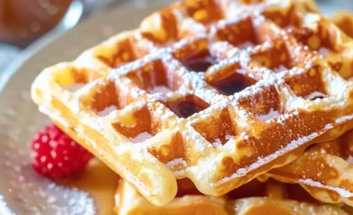 Gaufres Maison 1 Recette de gaufres maison dorées et croustillantes.
