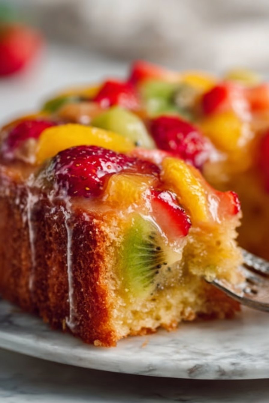 Gâteau à la Salade de Fruits