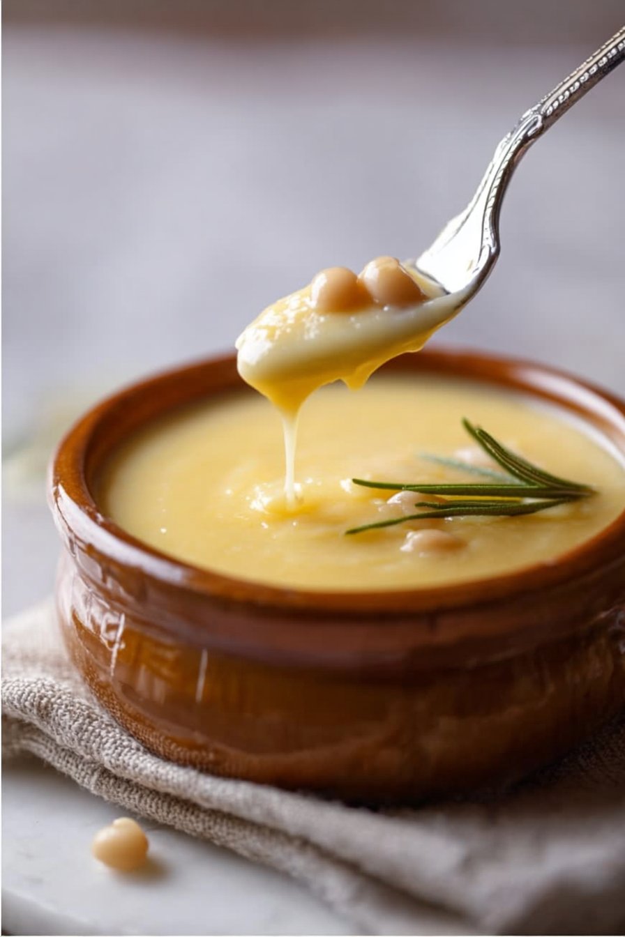 Velouté de haricots cannellini à l’ail