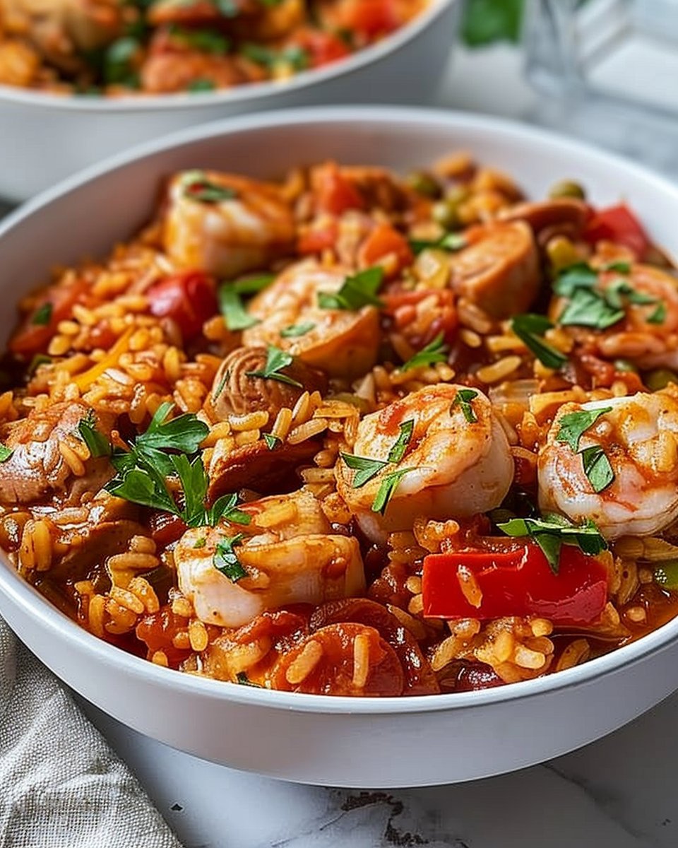 Jambalaya créole savoureuse