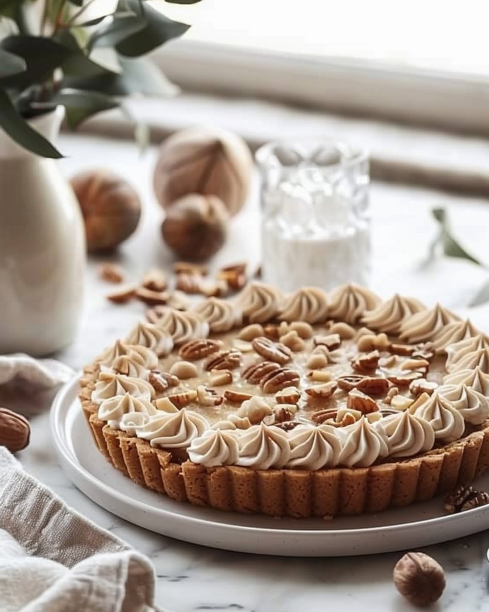 Tarte aux notes d'Automne {Noisette, Pralin & Chocolat}