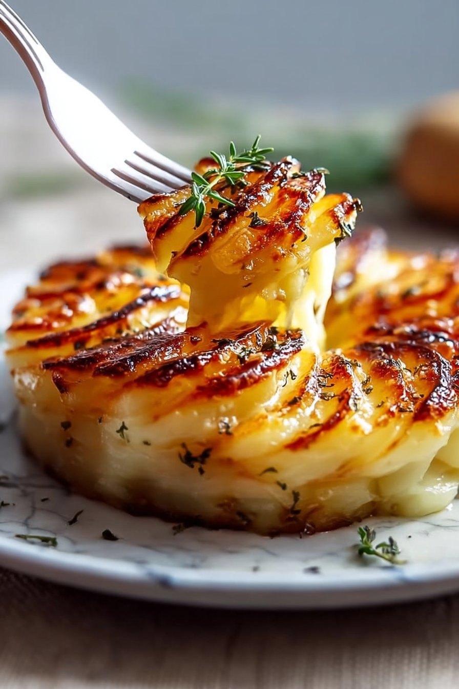 Crispy and Creamy Potato Gratin