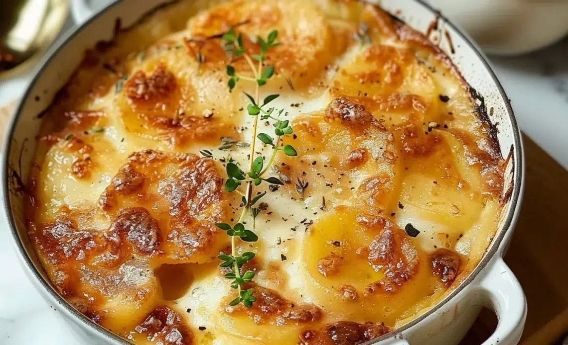 Tartiflette Savoyarde 1 Tartiflette Savoyarde servie avec pommes de terre et reblochon
