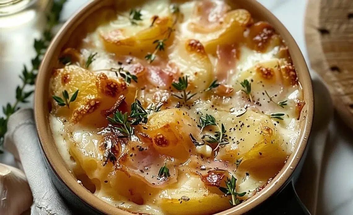 Tartiflette Savoyarde : La Vraie Recette Authentique au Reblochon, Comme en Montagne ! 1 Tartiflette Savoyarde au Reblochon traditionnelle et savoureuse
