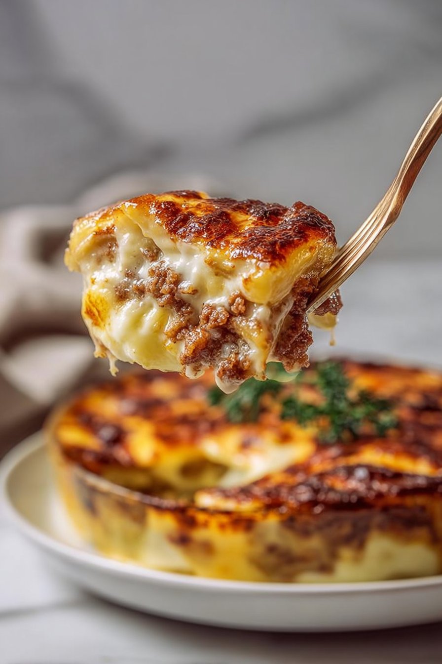 Boeuf Savoureux aux Pommes et Fromage