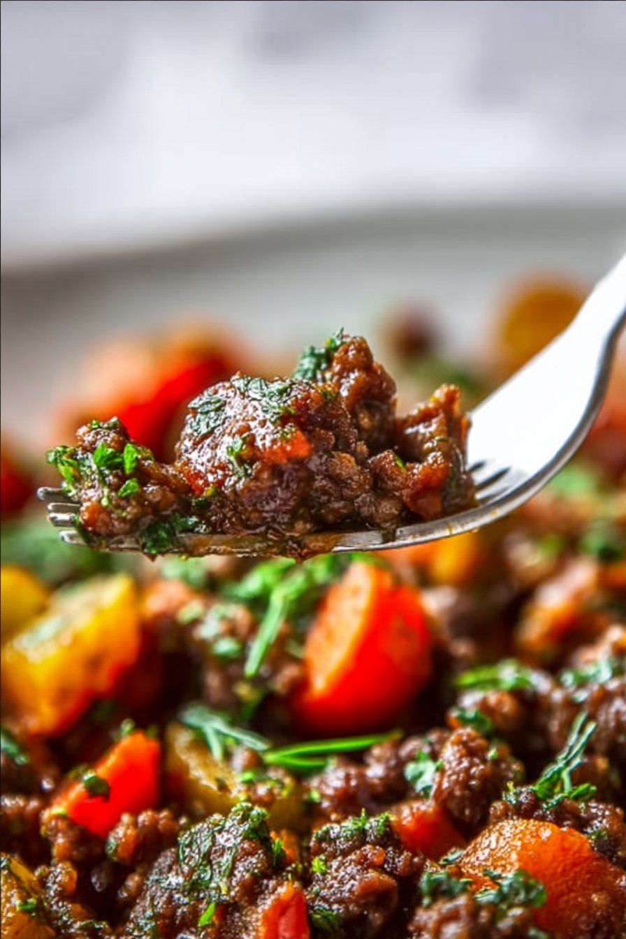Sauté de viande hachée à la paysanne