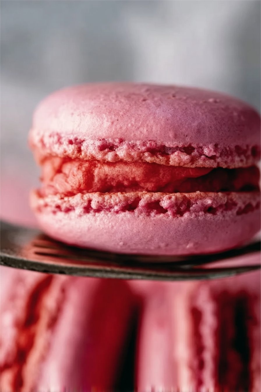 Macarons à la framboise