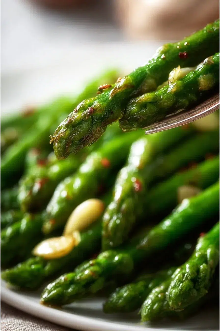 Asperges Poêlées à l'Ail