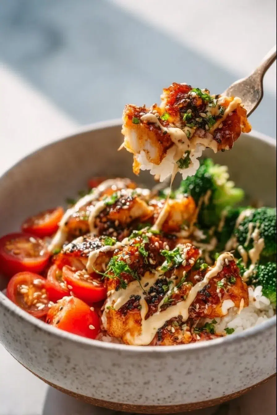 Bol de Poulet Collant