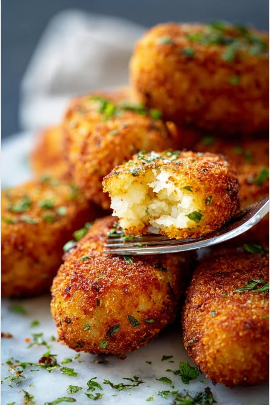 Croquettes de pommes de terre aux herbes