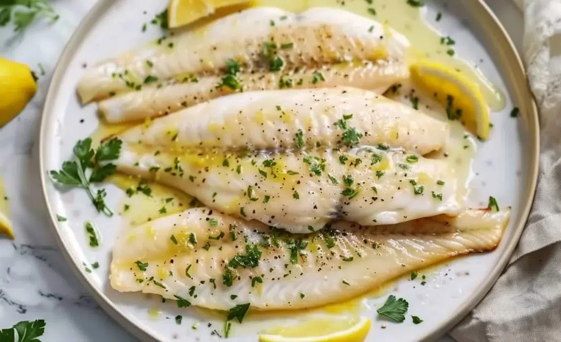Filets de sole au beurre de citron, plat savoureux et raffiné