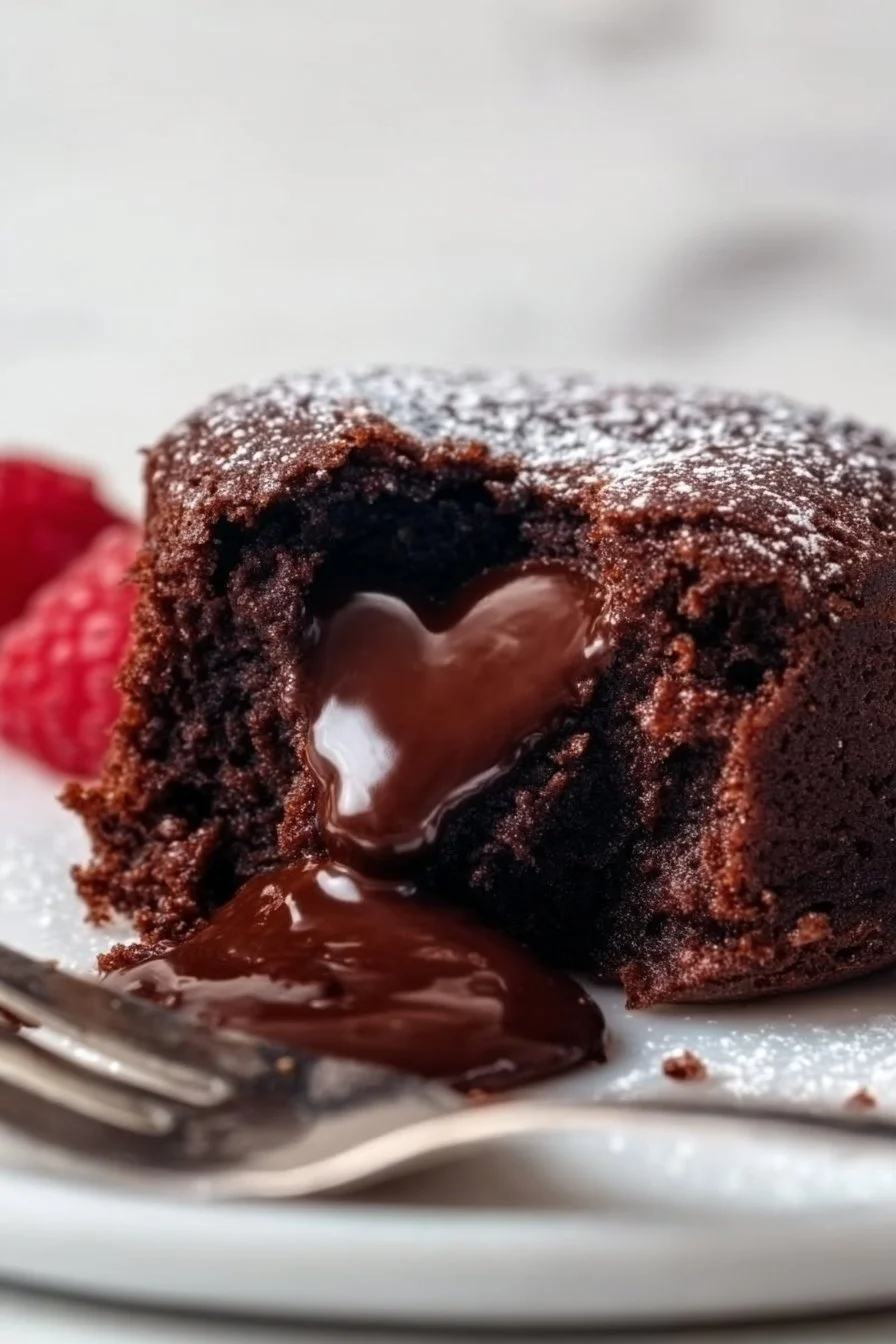 Gâteau au chocolat au cœur fondant