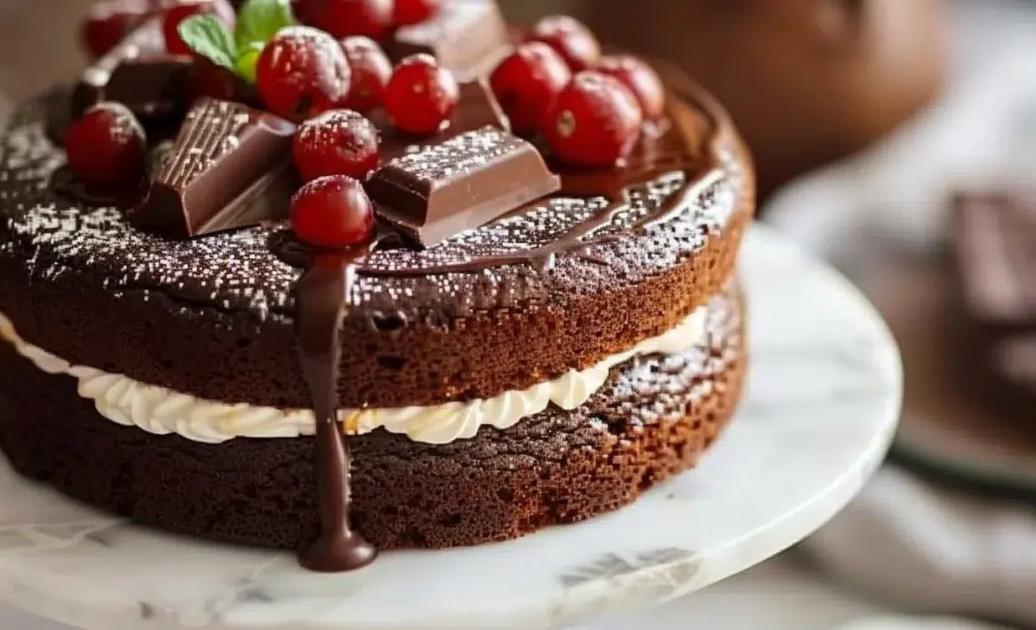 Gâteau Froid Chocolat et Crème, dessert classique et savoureux