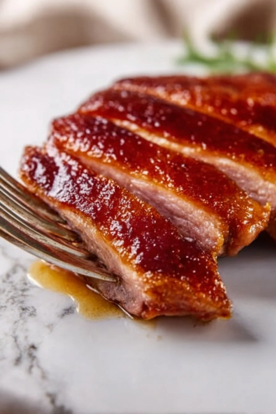 Magret de canard au miel