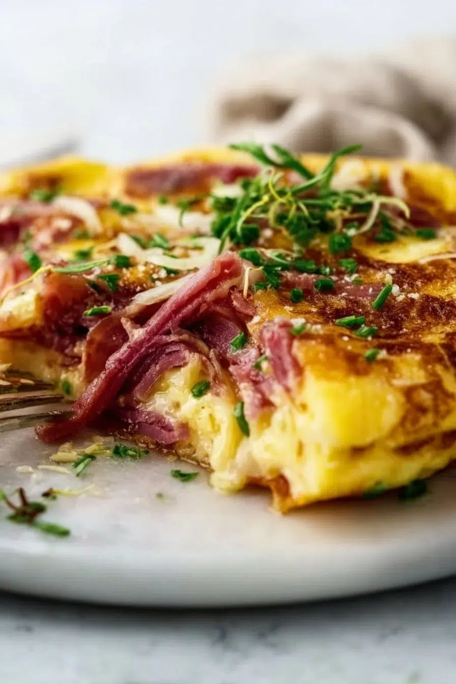 Omelette au Pastrami : Une Recette Savoureuse et Réconfortante 2 Omelette au pastrami