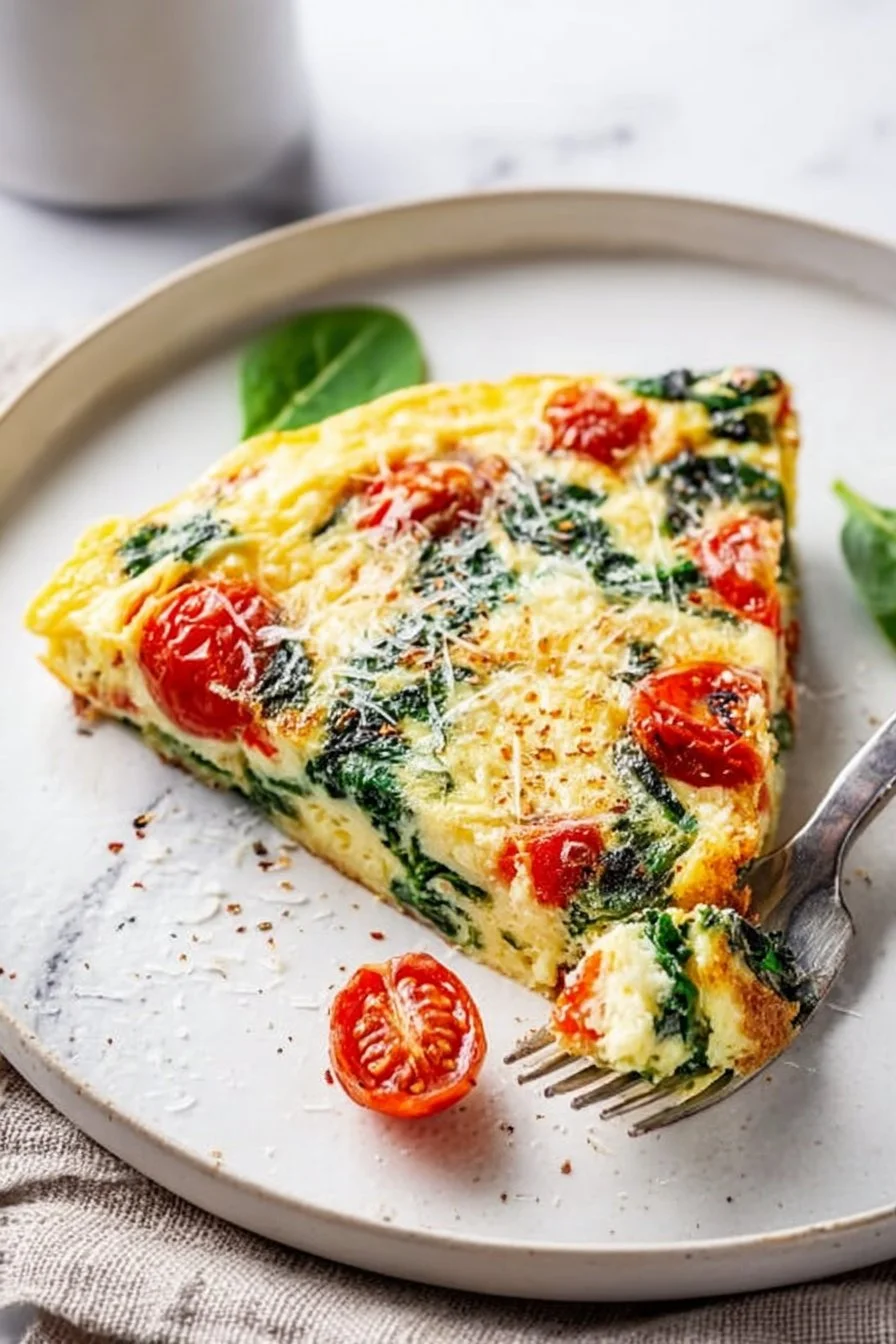 Omelette Épinards et Tomates