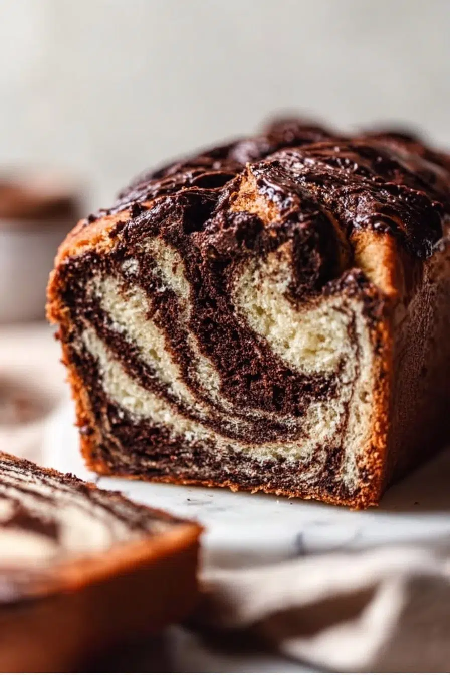 Pain de Noël marbré au chocolat 2 Pain de Noël marbré au chocolat