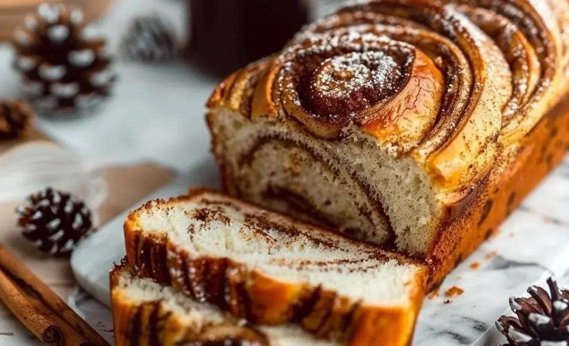 Pain de Noël tourbillon à la cannelle – Recette festive et délicieuse