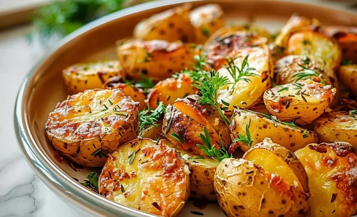 Pommes de terre au four croustillantes parfaitement dorées