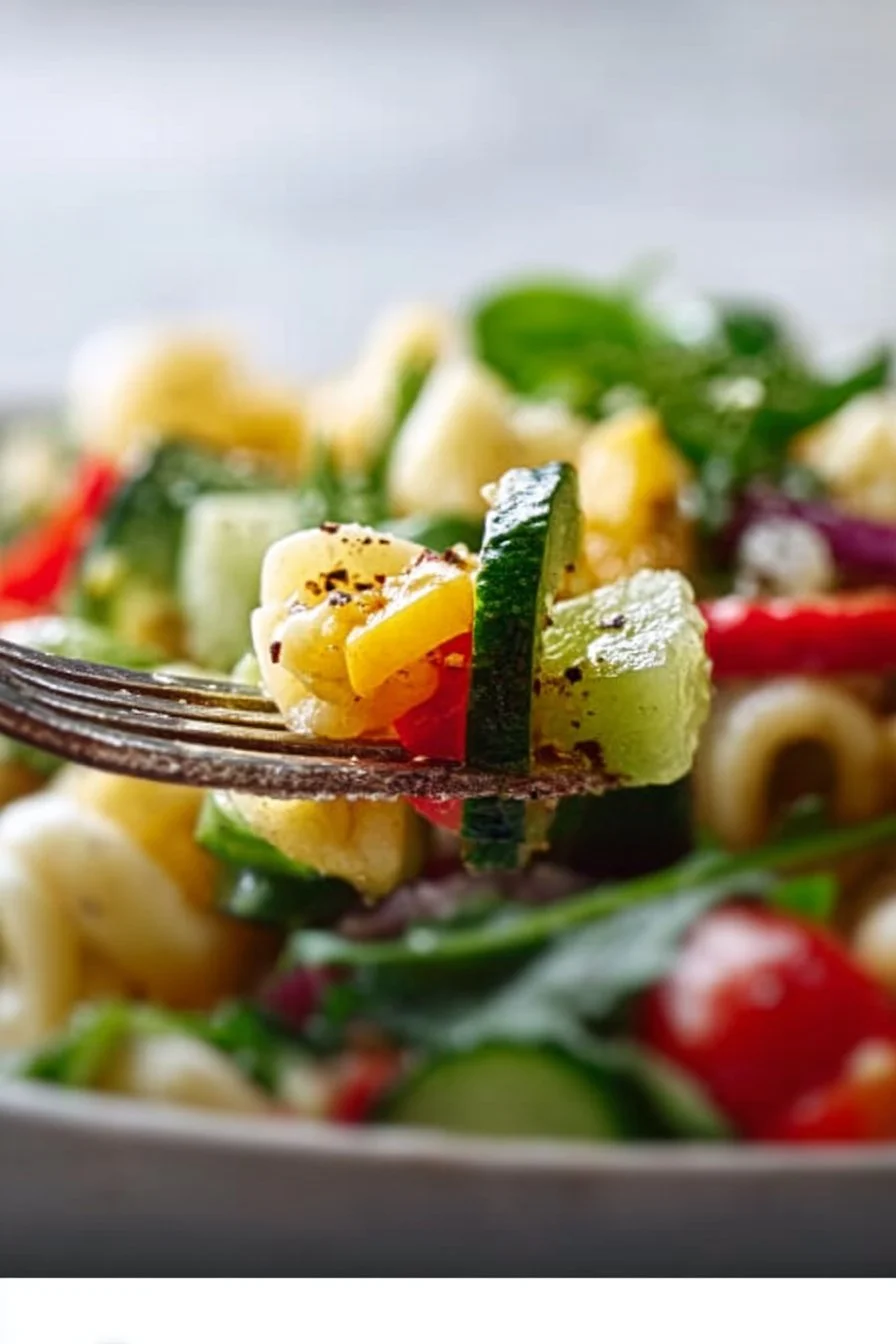 Salade de pâtes aux crudités