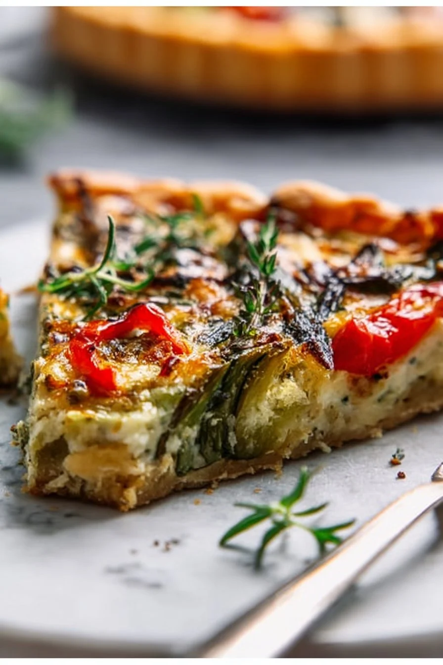 Tarte salée aux légumes verts